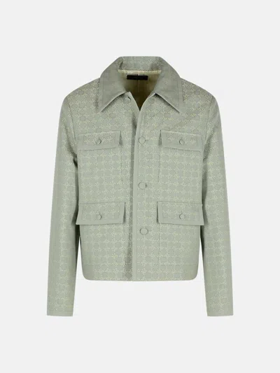 Amiri Light Blue Cotton Blend Jacket