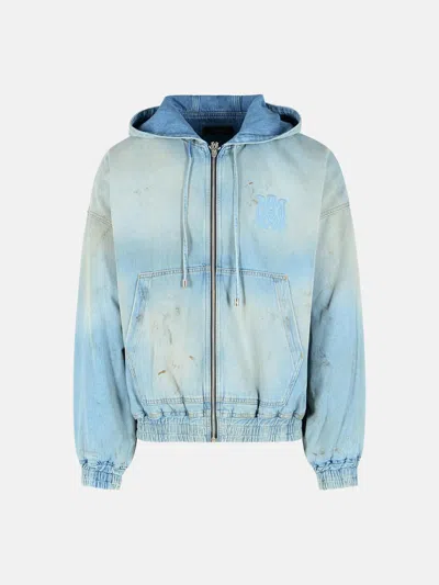 Amiri Light Blue Cotton Jacket