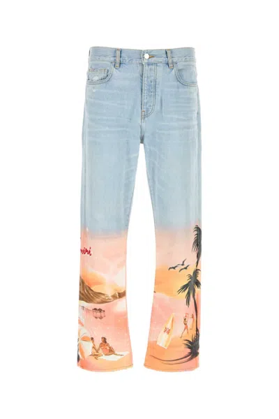 AMIRI LIGHT-BLUE DENIM JEANS