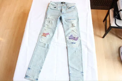Pre-owned Amiri Light Blue Jeans W/ Tie Dye