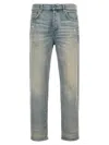 Amiri Slim Fit Denim Trousers In Light Blue