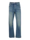 Amiri Distressed Straight-leg Jeans In Light Blue