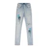 Amiri Light Indigo Ma Drip Jeans In Blue