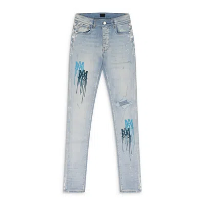 Amiri Light Indigo Ma Drip Jeans In Blue