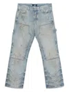 Amiri Distressed-effect Denim Jeans In Blue