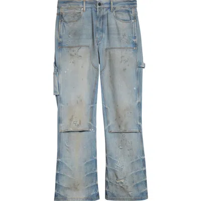 Amiri Lightweight Distressed Carpenter Jeans In Blue