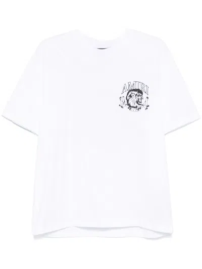 Amiri Lion Outline T-shirt In White