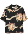 Amiri Lion Shirt In Black