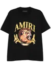 Amiri Mens Black Lion-print Relaxed-fit Cotton-jersey T-shirt In 001