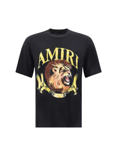 Amiri Mens Black Lion-print Relaxed-fit Cotton-jersey T-shirt In Multicolor