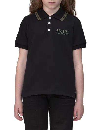 Amiri Little Boy's & Boy's Bones Polo Shirt In Black