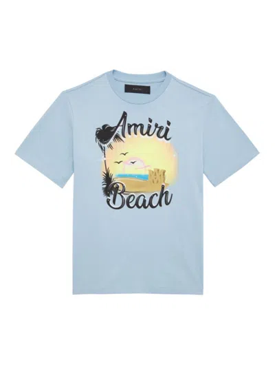 Amiri Little Girl's & Girl's Sandcastle T-shirt In Cerulean