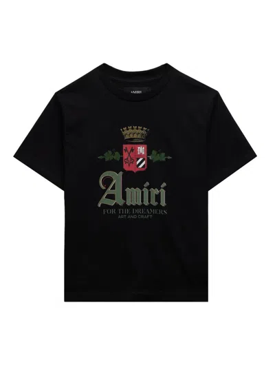 Amiri Little Kid's & Kid's Chateau Logo Graphic Cotton T-shirt In Black
