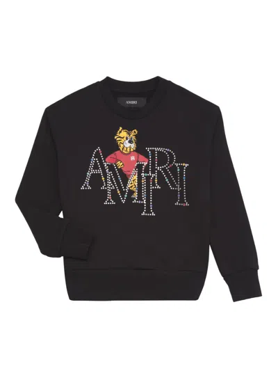 Amiri Little Kid's & Kid's Cotton Tiger Logo Graphic Sweatshirt In Black