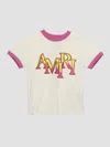 Amiri Staggered Ringer T-shirt In White
