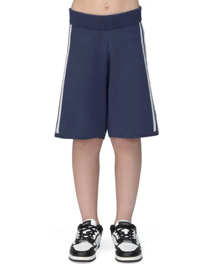 Amiri Little Kid's & Kid's Knit Sport Shorts In Blue