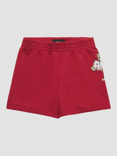 Amiri Little Kid's & Kid's Tiger Cotton Sweat Shorts In Red