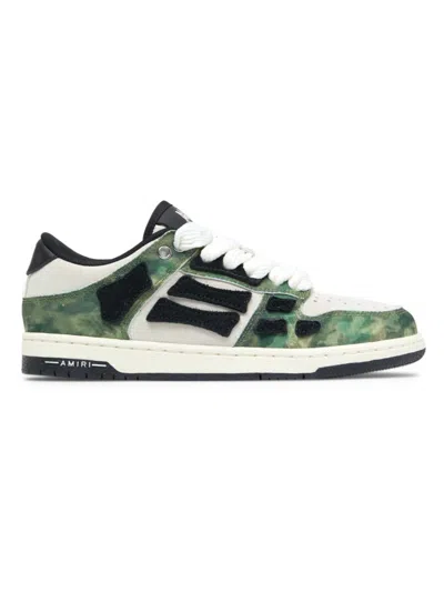 AMIRI LITTLE KID'S CAMO SKEL TOP LOW SNEAKERS