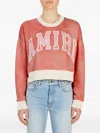 Amiri Logo-appliqué Sweater In Red