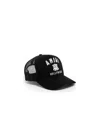 Amiri Structured Black Cap With Embroidered Lettering In Black
