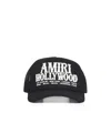 Amiri Mens Black Hollywood Adjustable Cotton Trucker Hat In Black