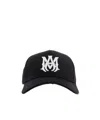 Amiri Logo Embroidered Curved Brim Baseball Cap In Black