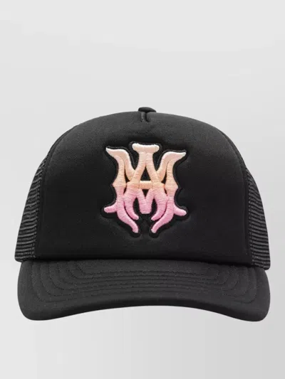 Amiri Logo Baseball Cap Embroidered Detail In Black