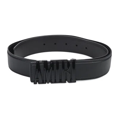 Amiri Logo Belt In Black