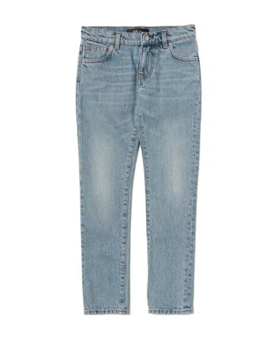 Amiri Logo Belt Ring Jeans In Gray