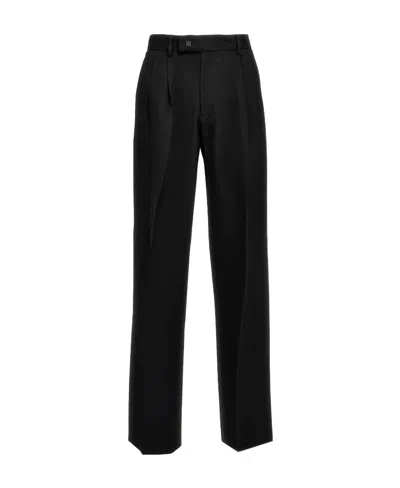 Amiri Logo Casual Pants In Black