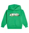 Amiri Logo Cotton Jersey Hoodie In Green