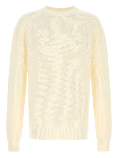Amiri Crochet Sweater With Ribbed Cuffs And Hem In Yellow