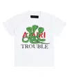 Amiri Kid's Trouble Graphic Logo-print T-shirt In White
