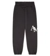 Amiri Logo Cotton Terry Sweatpants In Black