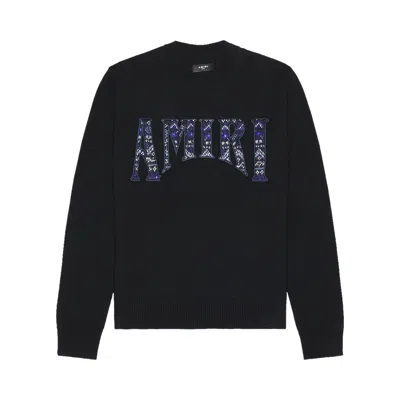Pre-owned Amiri Logo Crewneck 'black' | Men's Size M