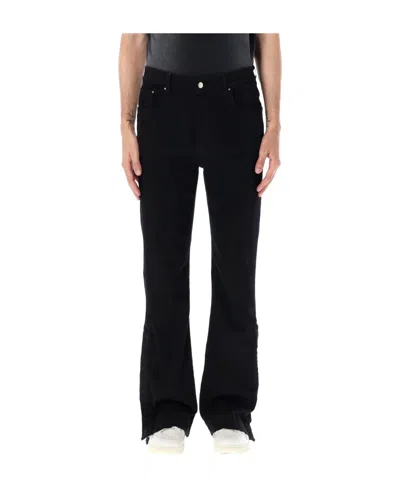 Amiri Logo-embroidered Carpenter Trousers In Grey