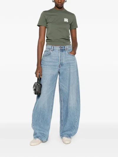 Amiri Logo-detail Crew-neck T-shirt In Multi