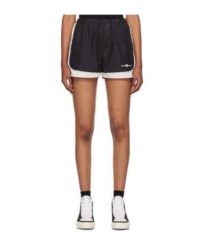Amiri Logo Detail Shorts In Brown