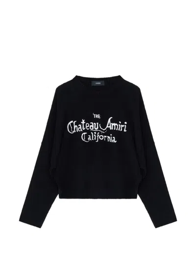 Amiri Logo-detail Sweater In Black