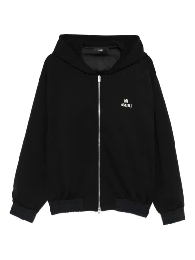 Amiri Logo-detail Zip-up Hoodie In Black