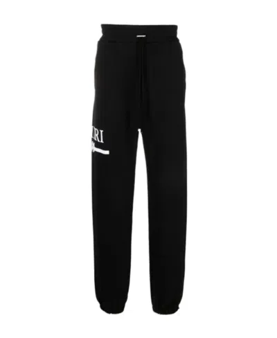 Amiri Logo Details Sweatpants In Black