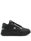 Amiri Black Sneakers With Logo Patch On The Side And Logo Lettering On The Rear In Leather Man