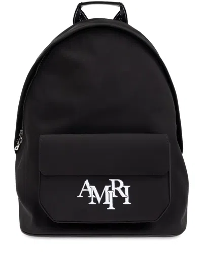 AMIRI LOGO-EMBROIDERED BACKPACK