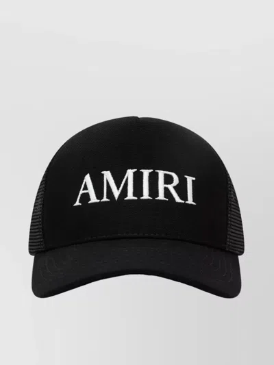 Amiri Logo Embroidered Baseball Cap In Black