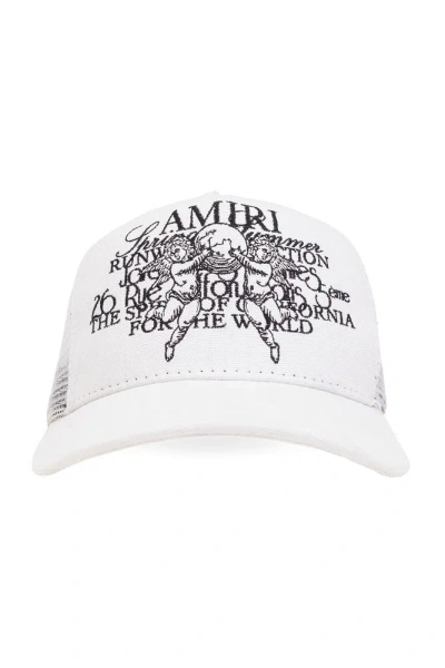 Amiri Embroidered-logo Cap In White
