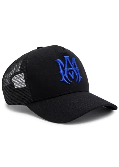 Amiri Logo-embroidered Canvas Cap In Black