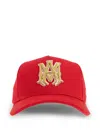 Amiri Red Ma Outline Canvas Cap In Red
