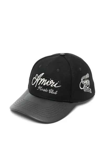 Amiri Logo-embroidered Cap In Black