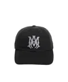 Amiri Logo Embroidered Curved Peak Hat In Black