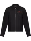 Amiri Logo-embroidered Jacket In Black